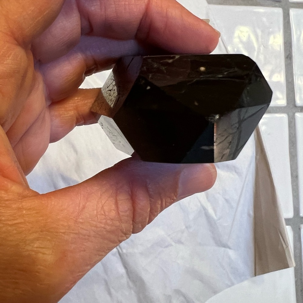 Black Tourmaline 5.08 Ounce Crystal Tower - Picture 10 of 15